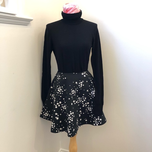 kate spade Dresses & Skirts - Brand New Kate Spade Saturday Black Circle Skirt with Star Print, US 0 fits S
